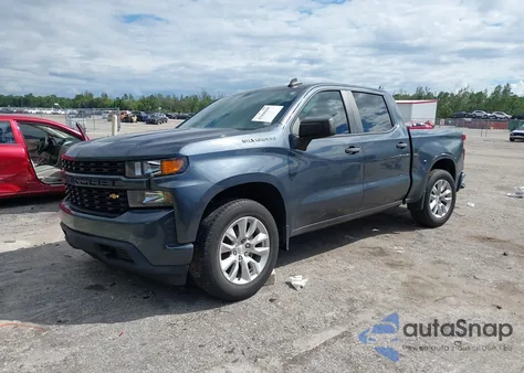 2021 Chevrolet Silverado 1500 2Wd Short Bed Custom z USA, uszkodzony, nr VIN 1GCPWBEKXMZ249605